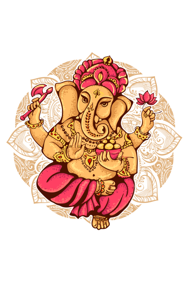 Lord Ganesh Classic Crew Neck Half Sleeve T-Shirt.