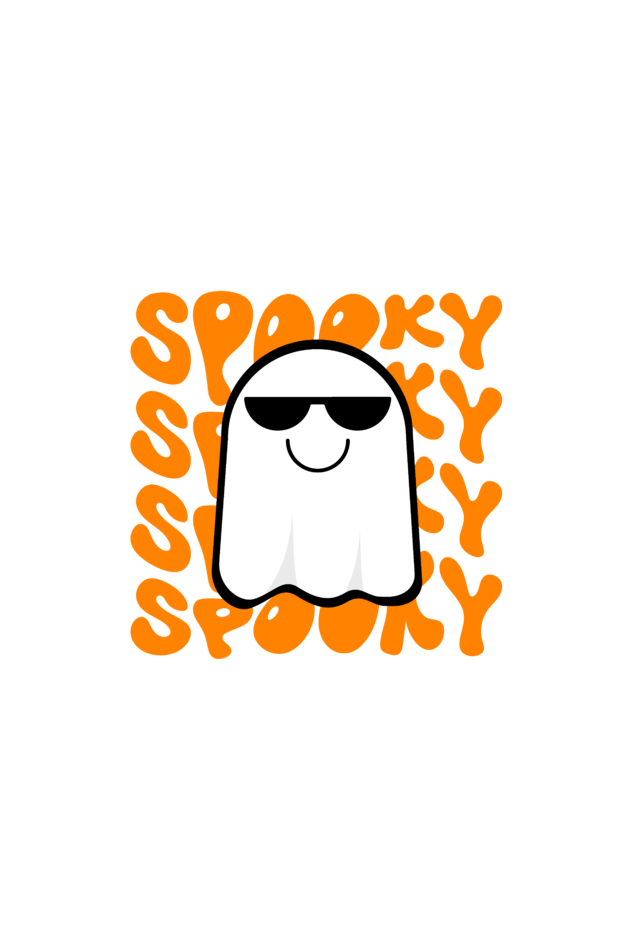 "Spooky" Classic round neck half sleeves cotton T-shirts.