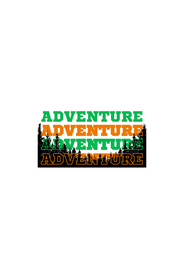 "Adventure" Classic round neck half sleeves cotton T-shirts.