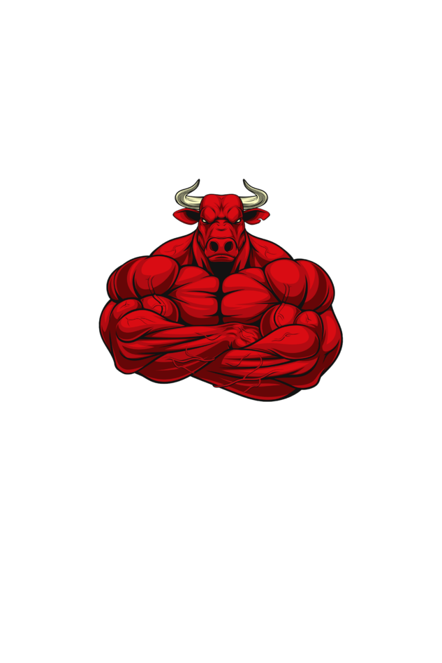 "Bull" Classic round neck half sleeves cotton T-shirts.