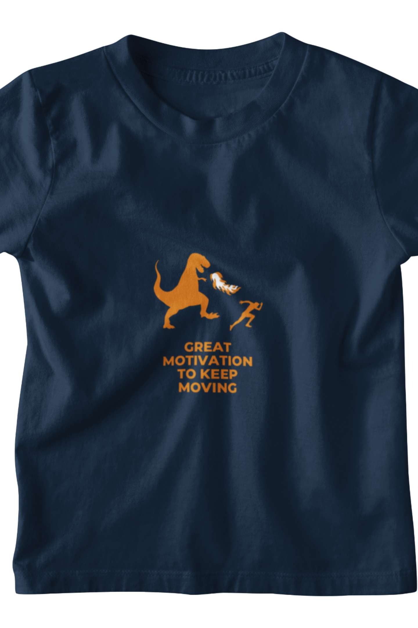 'Motivation' Classic round neck half sleeves cotton T-shirts.