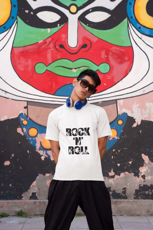 Rock and Roll Classic round neck half sleeves cotton T-shirts.