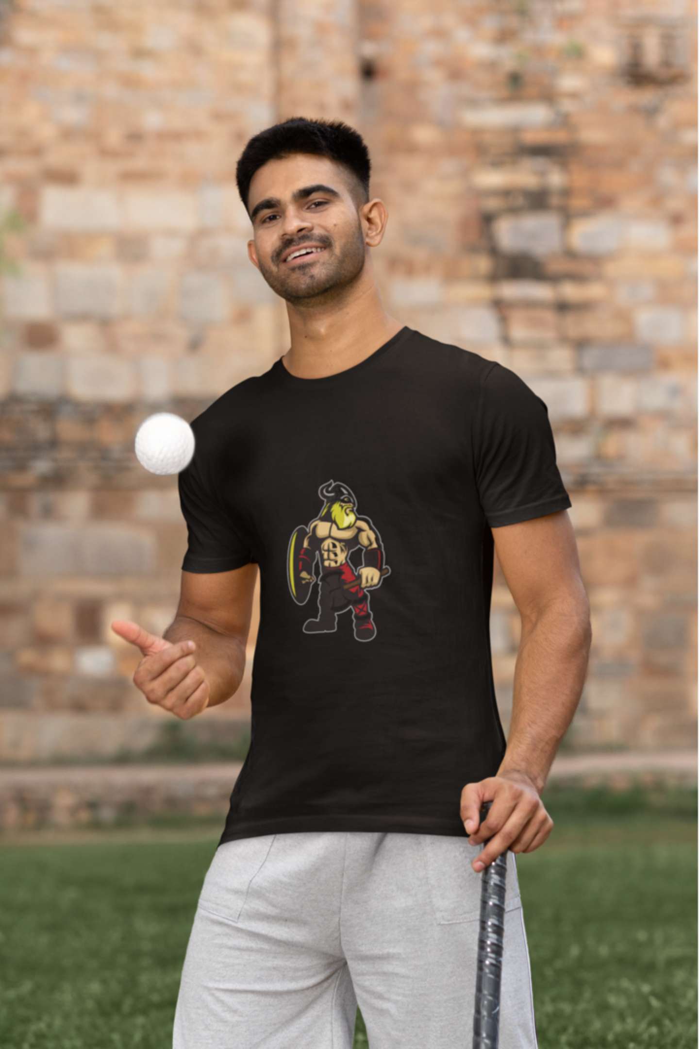 Warrior Classic round neck half sleeves cotton T-shirts.