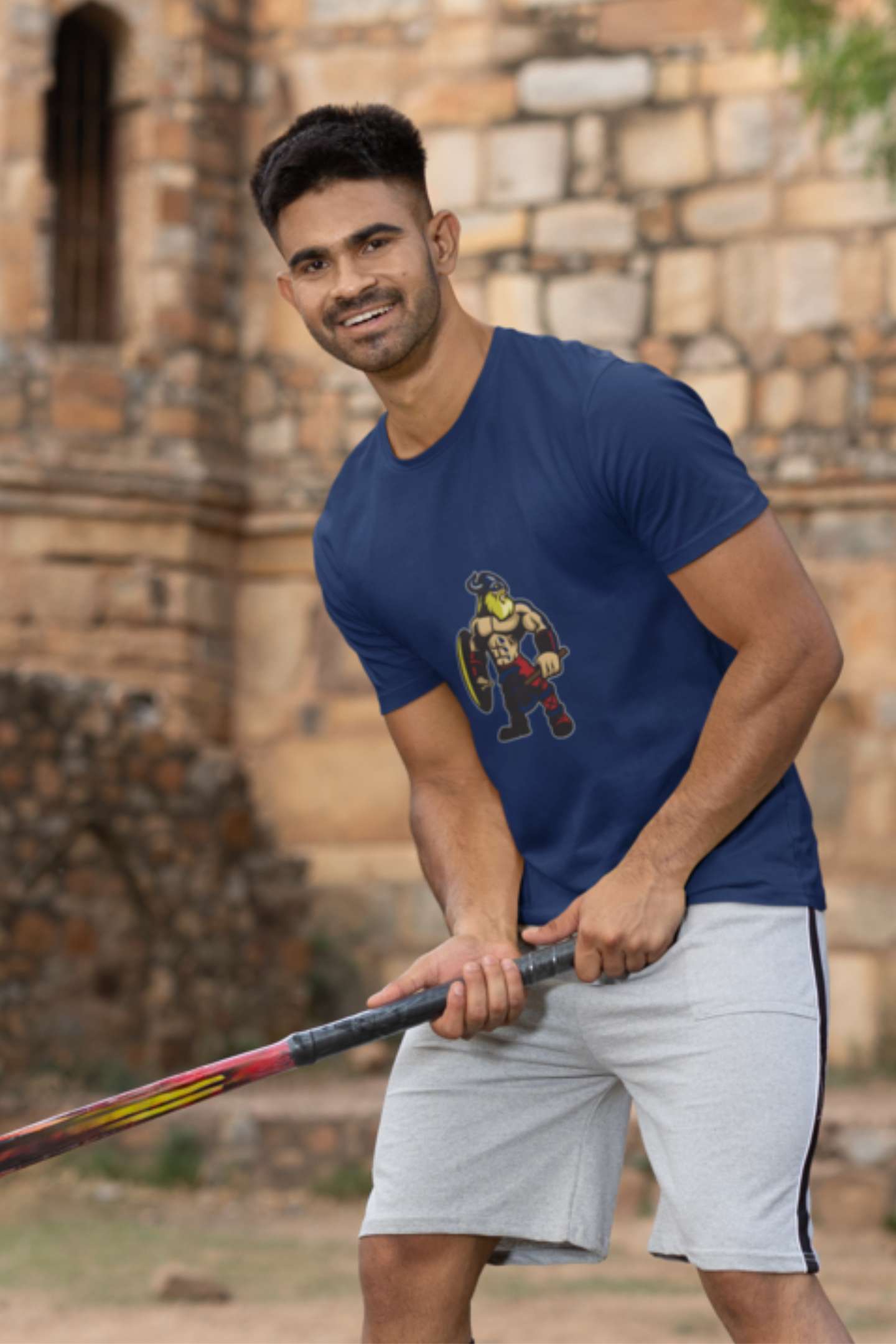 Warrior Classic round neck half sleeves cotton T-shirts.