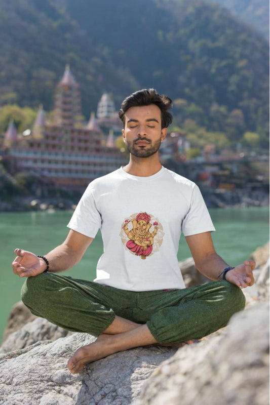 Lord Ganesh Classic Crew Neck Half Sleeve T-Shirt.