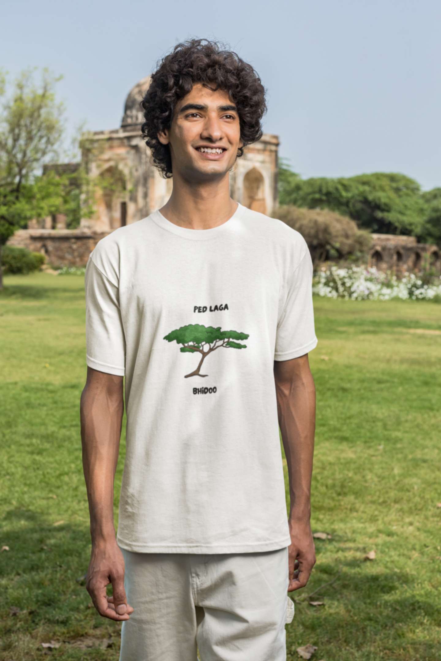 "Ped Laga" Classic round neck half sleeves cotton T-shirts.